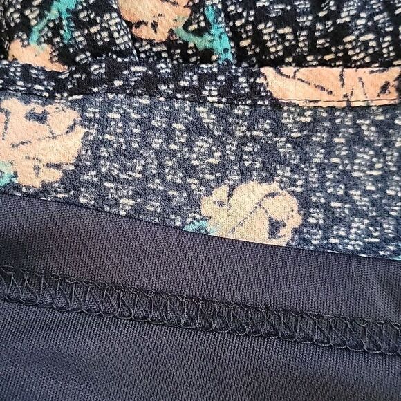 EC DANIEL RAINN DR2 BLUE FLORAL DRESS W/ ELASTIC WAIST, TIE BELT & WHITE TR… - Picture 5 of 5